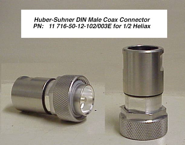 Suhner DIN Male for HELIAX